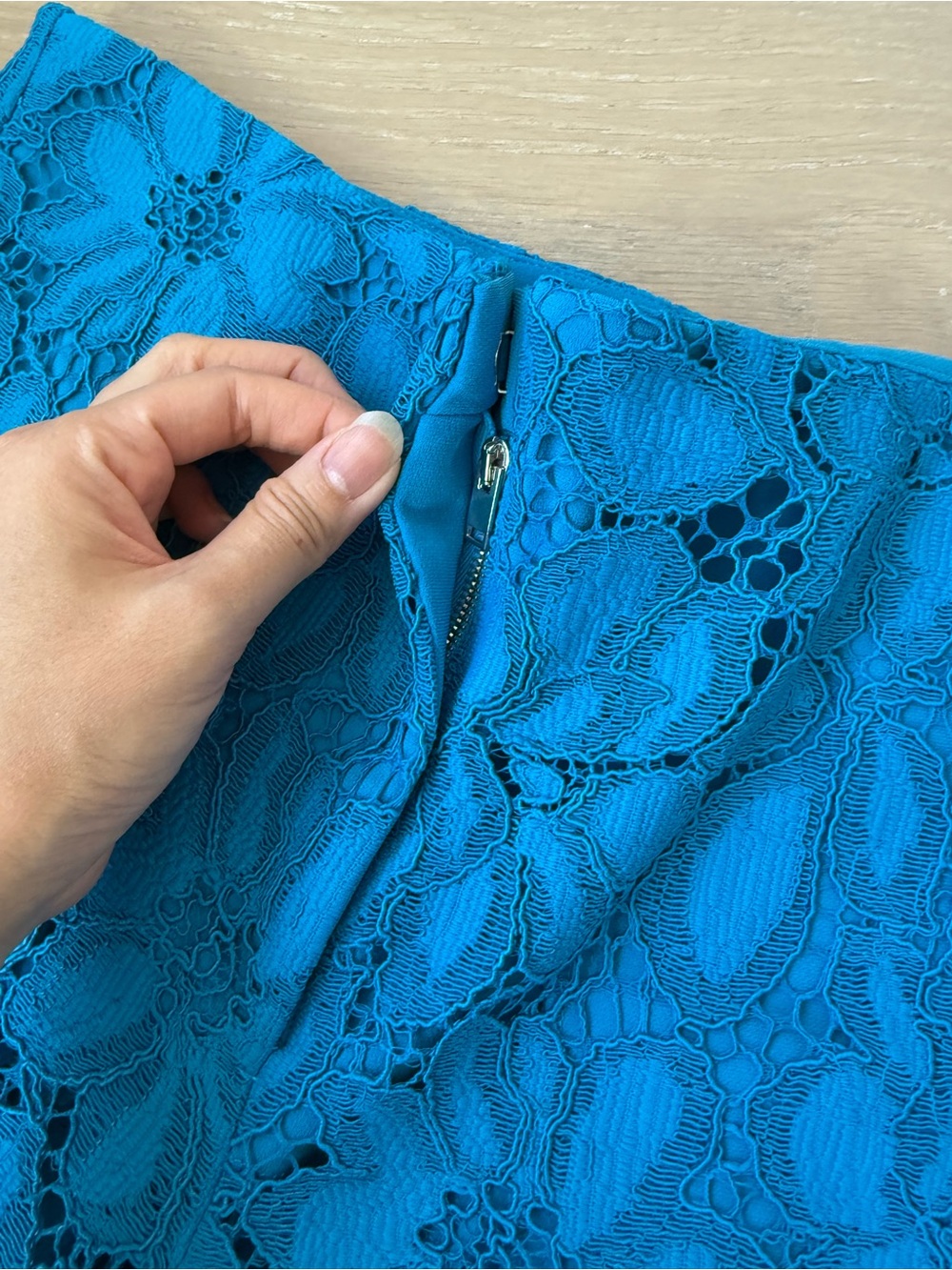 Proenza Schouler Blue Sheer Floral Lace Flare Pants 💙 - Picture 5 of 5